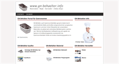 Desktop Screenshot of gn-behaelter.info